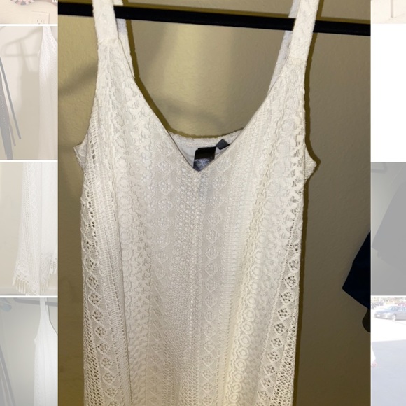 White Lace Summer Dress Beach - Picture 4 of 7